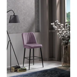 Hanah Home Set 2 barske stolice Lavanda-Crni