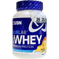 Beljakovine v prahu USN BlueLab 100% Whey Premium Protein banán 908g