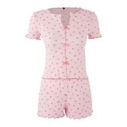 Trendyol Milla Ženski set pidžame Thmss25Pt00434, Roze