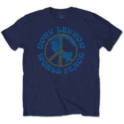John Lennon World Peace Navy Blue L Majica