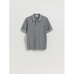 Reserved - Džemper s polo kragnom