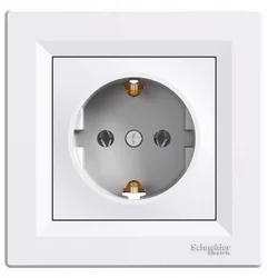 Schneider Electric ASFORA BELA VTIČNICA 1X SCHUKO VIJAČNI TERMINAL 16A 250V EPH2900121