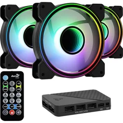 Aerocool Ventilator + Aerocool PGS Mirage 12 ARGB Pro hub (3x120)