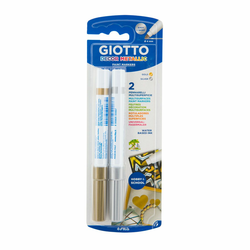 GIOTTO Marker 2/1 zlatni-srebrni dekor metal blister 0014500