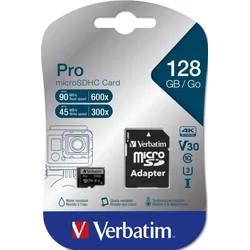 Verbatim PRO MicroSDXC CL10 UHS-3 128GB (47044)