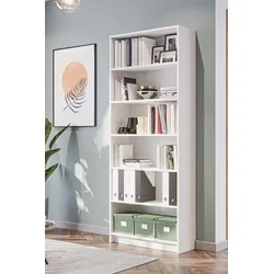 HANAH HOME Polica za knjige Bili 5 80