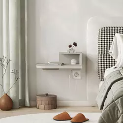 HANAH HOME Noćni stočić Luno Sandstone