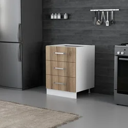 Hanah Home kuhinjski element Minar 4165, 60 cm, beli / dore