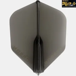 Pikado peresa ROBSON Plus Dart Flight/Shape Crystal Clear Black