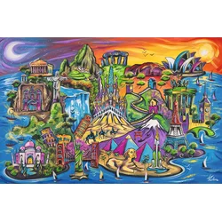 Ravensburger - Puzzle Otok znamenitosti - 3 000 kosov