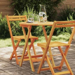 Stol za vrt Prirodna 60 x 60 x 72 cm Čvrsto drvo akacije