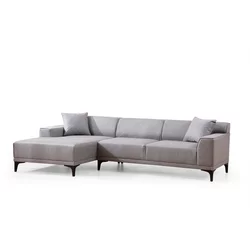 ATELIER DEL SOFA Ugaona garnitura Petra L Corner Light Grey