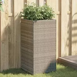 Vrtne sadilice 2 kom siva 40 x 40 x 80 cm od poliratana