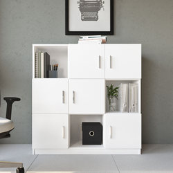 Hanah Home Komoda 119x121,8x37,6cm Bela