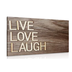 Slika LIVE, LOVE, LAUGH - 120x80