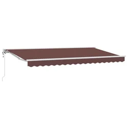 Vidaxl Okvir tende Rjava 400 x 200 cm Poliester s PU premazom