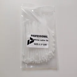 PDV Professional Kablovska vezica, 2,5x100mm, 100 komada, Bela