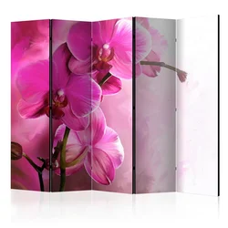 artgeist Paravan Pink Orchid I, 5-Delni, Dvostranski
