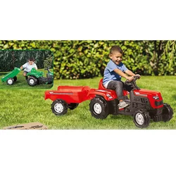 Traktor sa prikolicom Dolu crveni 081469