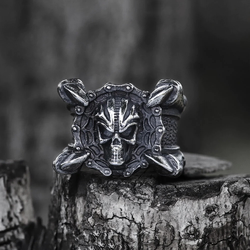 Prstan Monster Claw Skull - 10800-SI-BXG