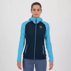 Karpos AMBRIZZOLA W FULL-ZIP HOODIE, ženska jakna za planinarenje, plava 2532006