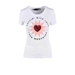 Love Moschino Ženska majica W4H1923E1951-A00, Bela