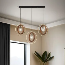 Opviq Luster Feno-52-03, 70x6x2.5cm, 45-180cm, IP20 Braon-zlatne boje