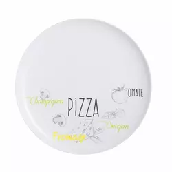 SERVIRNI KROŽNIK LUMINARC 32 CM PIZZA FRIENDS TIME BISTROT