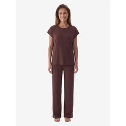 Penti Pižama Pyjama-Sets kostanj rjava