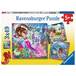 Ravensburger - Puzzle 3x49 Charming Mermaids - 40 - 80 kosov