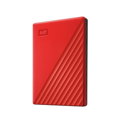 WD prenosni zunanji trdi disk My Passport 2TB (USB 3.0 (2.0), Backup, Security, Drive Utilities), rdeč