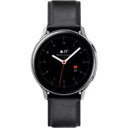 Sat Samsung Galaxy Watch Active 2 40mm srebrni čelik crni kožni remen SM-R830NSSASEE