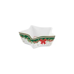 Star-shaped bowl, porcelain, 15 cm, Christmas Heritage - Easy Life