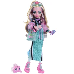 Northix Monster High Lagoona lutka z ribico in dodatki