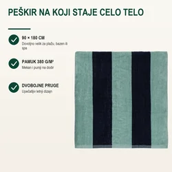 Explode Peškir za plažu Capri Maxi, 90x180cm, Menta