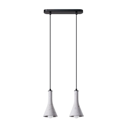 Sollux SL.1224 - Luster na sajli REA 2xE14/12W/230V beton