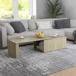 Stolić za kavu boja hrasta 150 x 50 x 35 cm konstruirano drvo