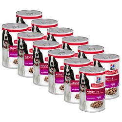 Hills Science Plan Canine Adult Beef 12x370g