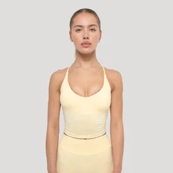 GymBeam Women‘s Luma Tank Top Butter Yellow