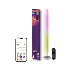 Osram - LED RGBW prigušiva podna lampa SMART+ MAGIC LED/11,5W/230V srebrna Wi-Fi+daljinski upravljač