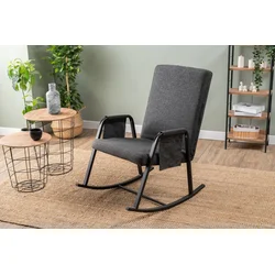 Atelier del Sofa Stolica za ljuljanje, Antracit