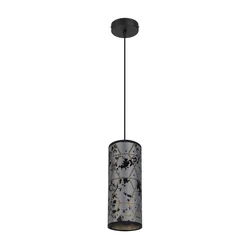 Luster na sajli AVALO 1xE27/60W/230V siva/crna