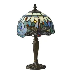Endon 64088 - Stona lampa Tiffany DRAGONFLY 1xE14/40W/230V pr. 20 cm