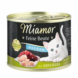 MIAMOR Vlažna hrana za mačiće Feine beute, 185g