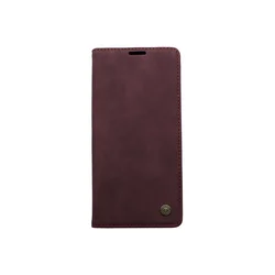 Maska za telefon LEATHER RETRO FLIP za Samsung S10 Plus/G975F, Bordo
