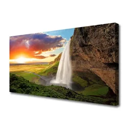 tulup.si Slika na platnu Mountain slap narava 120x60 cm