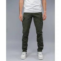 Denistar Muške pantalone 100/2943, Kargo, Maslinaste