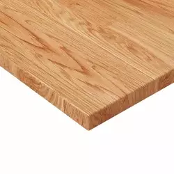 Četvrtasta stolna ploča smeđa 90x90x2,5 cm tretirana hrastovina