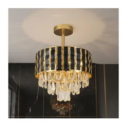 Brilagi - Plafonski luster CRISTAL 5xE14/40W/230V, prečnik 38 cm