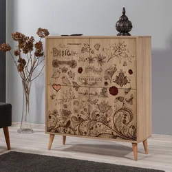 Hanah Home Komoda Multilux 95x111x36cm Hrast